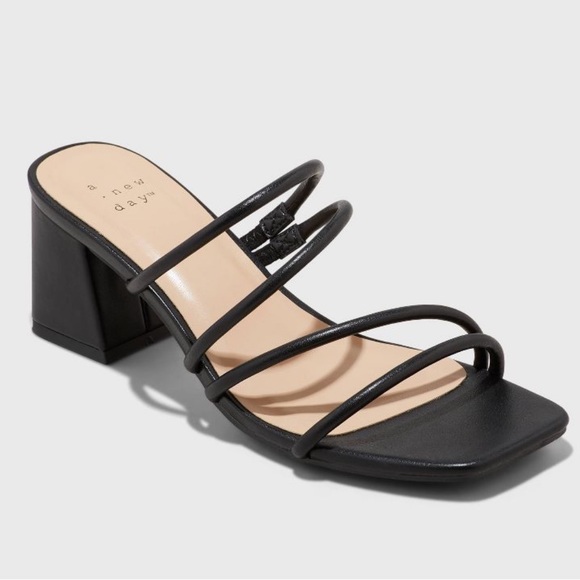 a new day Shoes - Women's Black Mule Heels
